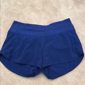 Lululemon Athletica Blue Athletic Shorts with Dolphin Cut